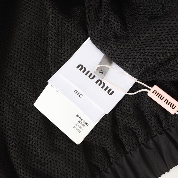 Miu Miu Technical Silk Zipper Blouson Women's Jacket - Picture 9 of 12